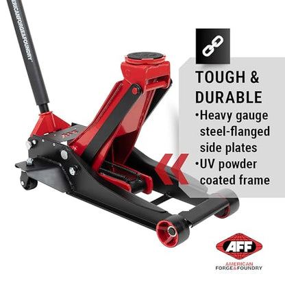 AFF 4 Ton Floor Jack - Low Profile Car Jack with Lightning Lift Hydraulic - Super Duty - style: Super Duty