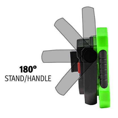 EZ RED XLM500-GR Rechargeable Magnetic Logo Work Light, Black/ Green - color: Green