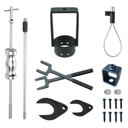 SHOOSHINE CV Axle Removal Tool, Steel CV Axle Puller, Universal Fit Automotive Puller Set (CV Axle Removal Tool with Axle Popper) - size: CV Axle Removal Tool with Axle Popper