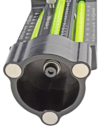 JEGS Caster Camber Gauge | Camber Angles: +/- 8in.| Caster Angles: +12in.to -4in.| Includes Magnetic Adapter And Padded Storage Case | Made In USA
