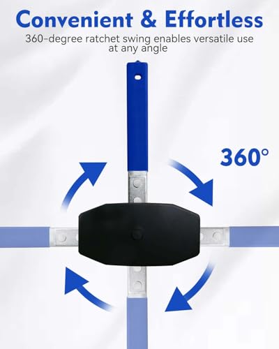 Witaxima Upgraded Brake Caliper Compression Tool 4 in 1 Universal Caliper Piston Compressor Tool with 4 Brake Caliper Hangers Brake Pad Spreader Tool with 360°Swing Ratchets for Car Brake Repair Blue - color: Blue-M