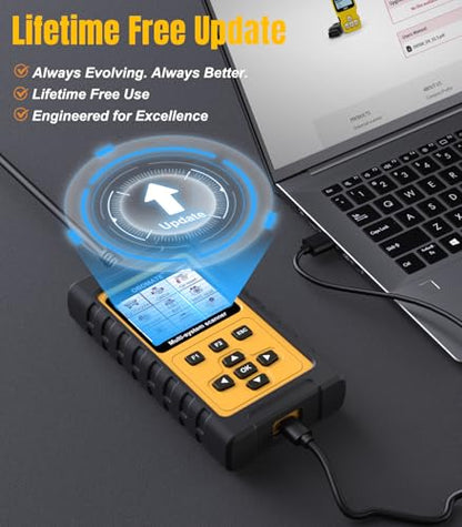 OBD2 Scanner for Porsche, OM817 Full System Diagnostic Tool, 10 Popular Reset Services, Read&Clear Codes, Auto VIN, Battery Test, One-Key I/M Readiness, No Subscriptions Lifetime Update