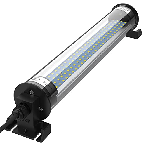 LED Work Light, Machine LED Tube Light, Explosionproof Work Lamp IP66 Waterproof 2500 Lumen 25W 120V-220V Floodlight Mounted on milling Machine Table Suitable for Workshop/Garage/milling Workshop etc - size: 25W