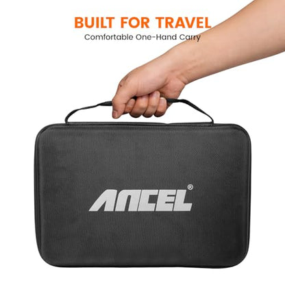 ANCEL EVA Hard Protective Case for V5 HD PRO Heavy Truck Scanner, Waterproof Shockproof Storage Bag with Large Capacity, Smooth Zippers and Easy Carry Handle, Travel Ready - style: Case for V5HD PRO
