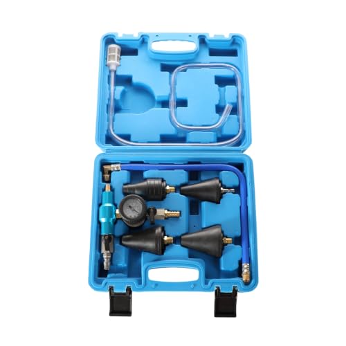 Coolant Vacuum Refill Kit, Vacuum Coolant Refill Kit with Pressure Gauge, 5 Sizes Adapters, Cooling System Vacuum Purge & Refill Kit for Most Vehicles