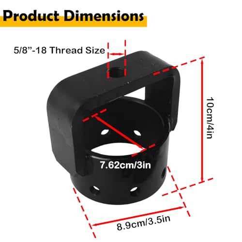 SXS CV Axle Shaft Puller Tool, 3 Inch CV Joint Removal Tool Compatible with ATV UTV Side by Side, Heavy-Duty Steel Bearing & Bushing Puller Head with 8 Bolts (5/8"-18 Thread)
