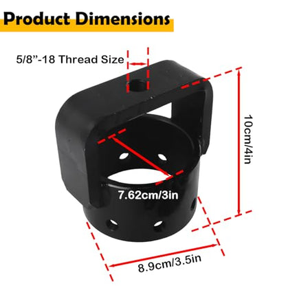 SXS CV Axle Shaft Puller Tool, 3 Inch CV Joint Removal Tool Compatible with ATV UTV Side by Side, Heavy-Duty Steel Bearing & Bushing Puller Head with 8 Bolts (5/8"-18 Thread)
