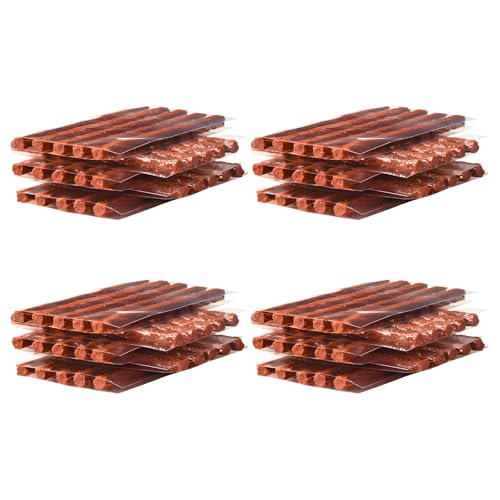 100 PCS Tire Repair Strings, 4" × 1/4" Auto Tire Plug Insert String Self Vulcanizing Strips Kit, Heavy Duty Rubber Repair Plugs for Car Truck Motorcycle Tubeless Tires - color: 100 PCS