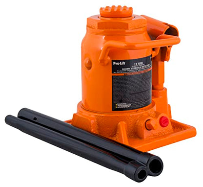 Pro-Lift 12 Ton Shorty Hydraulic Bottle Jack - Portable Car Jack 24000 Lbs Capacity with Pump Handle for Car Sedans SUV