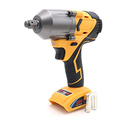 500 ft-lbs maximum torque, 20V 1/2 inch cordless impact wrench-brushless, 4-speed adjustment, automatic start and stop.(Host only/Without battery). - size: 1/2 600Nm