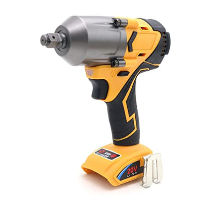 500 ft-lbs maximum torque, 20V 1/2 inch cordless impact wrench-brushless, 4-speed adjustment, automatic start and stop.(Host only/Without battery). - size: 1/2 600Nm