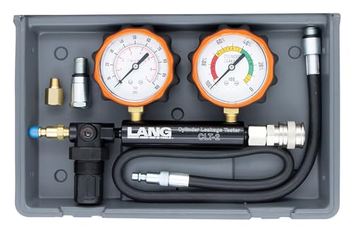 Lang Tools CLT-2 100 PSI Cylinder Leakage Tester with 2 Gauges, One Size