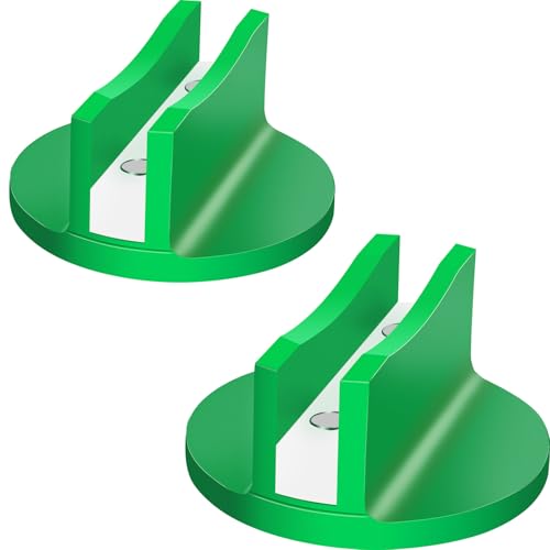 0.45'' Wide Slotted Jack Pad Adapter, Green, 2 PCS | Magnetic Jack Pad, Universal, or Floor Jacks, Bottle Jacks, Scissor Jacks, Pinch Weld Proetction, Fit Pickups SUVs Sedans - color: Green 2 Pack
