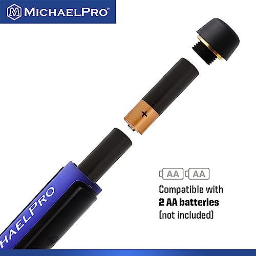 MichaelPro 3/8 Digital Torque Wrench with Angle Function, 10 to 100 ft-lbs (10 to 135 Nm), Target Torque Multi-Alert System, 10 Available Presets | MP001224 (3/8" Drive Fixed Head) - size: 3/8" Drive Fixed Head