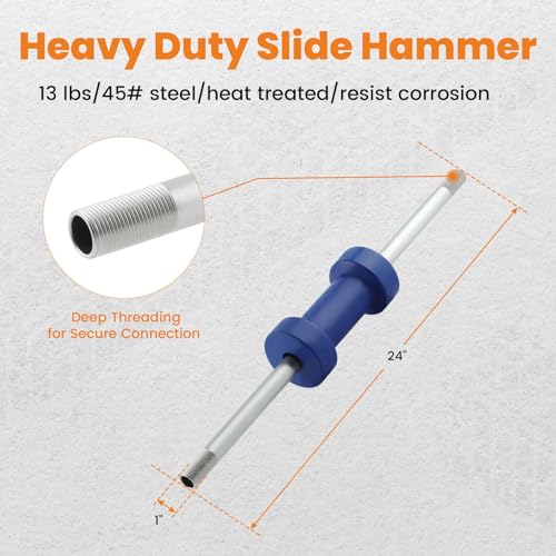 maXpeedingrods 13LBS Dent Puller Slide Hammer Car Dent Removal Tool Kit, Heavy Duty Auto Body Dent Repair Tool Kit, Automotive Dent Remover, 18 Pieces Slide Hammer Puller Set, Blue - size: 13LBS