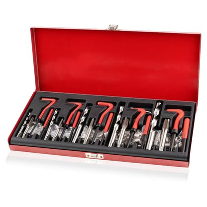 Marvelity Premium 131-Piece Metric Helicoil Thread Repair Kit | HSS Drills, Inserts, Taps, and Tools, M5, M6, M8, M10, M12, Automotive and Engine Repairs