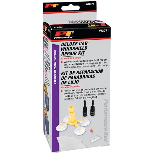 Performance Tool W3071Deluxe Car Windshield Repair Kit - style: Deluxe Car Windshield Repair Kit
