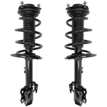 Detroit Axle - 2pc Front Struts for 2014-2019 Toyota Highlander [Excludes Sport Suspension], 2015 2016 2017 2018 Strut with Coil Spring Assembly Replacement Suspension Struts Shocks Assembly - size: 11647_11648/Pair