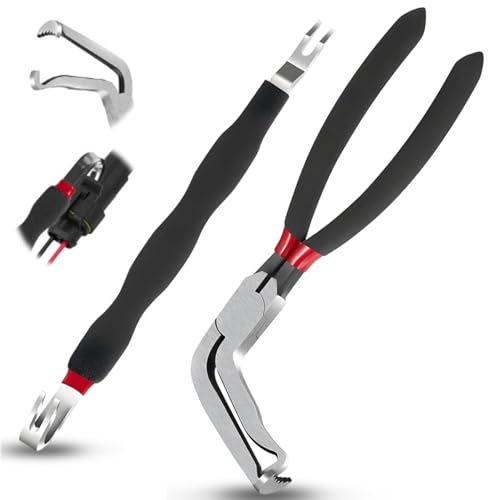 Electrical Disconnect Pliers 37980, Electrical Connector Separator 13120, 8in Automotive Tools Electrical Connector Pliers, Automotive Tools for Push Tab Style Plugs (2-Piece Set) - style: streat