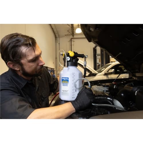 Mityvac MV7105 Fluid Extractor Dispenser for Evacuating, Topping-Off, Refilling Reservoirs or Bleeding Hydraulic Brake/Clutch Systems, 1.2 Gallon, 120 PSI, Compressed Air, Vacuum or Positive Pressure - style: MV7105