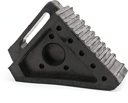 Fasmov 4 Pack Solid Rubber Heavy Duty Wheel Chock, Ergonomic Carry Handles, Premium Chock for Car, Travel Trailers, RV, Truck, and ATV - size: 4 Pack