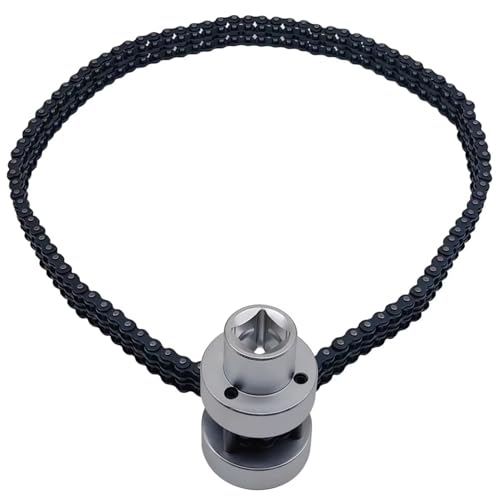 1/2" Drive Oil Filter Strap Wrench(73-169.5mm), Oil Filter Chain Wrench Compatible with Most Vehicles Engine Maintenance, Auto Repair Removal Installation Tool - color: Chain Model