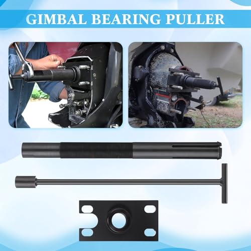 Gimbal Bearing Puller, Gimbal Bearing Remover Tool, Heavy Duty Engine Alignment Tools Compatible with Mercruiser Alpha, Alpha 1, Mr, Bravo and Volvo Marine Boat Yard