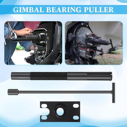 Gimbal Bearing Puller, Gimbal Bearing Remover Tool, Heavy Duty Engine Alignment Tools Compatible with Mercruiser Alpha, Alpha 1, Mr, Bravo and Volvo Marine Boat Yard