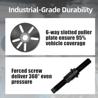 Harmonic Balancer Puller Removal and Install Tool Kit Flywheel Remover Crankshaft Pulley Removal Steering Wheel Pulling Set