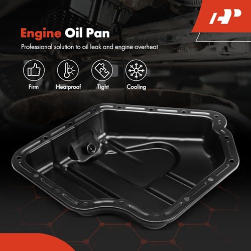 A-Premium Lower Engine Oil Pan Sump with Drain Plug, Compatible with Dodge Grand Caravan 2011-2020, Journey 2011-2019, Avenger 2011-2014 & Chrysler Town & Country, 200 & Ram C/V, Only Fit 3.6L | Compatible with Dodge Grand Caravan 2011-2020, Journey 2011-