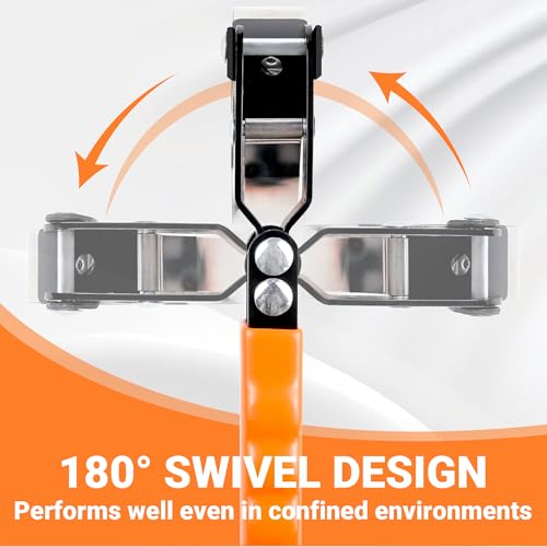 8PC Oil Filter Wrench Set with Swivel Oil Filter Wrenches Cover 2-3/4" to 5-1/4", 9" & 12" Adjustable Oil Filter Pliers, Universal 3-Jaw Oil Filter Removal Tool with 1/2" to 3/8" Adapter - size: 8-Piece Set (2-3/4" - 5-1/4")