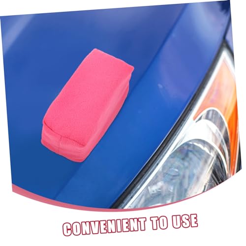 Alipis Car Wax Applicator Sponge Pad Set Tire Shine Applicator Ergonomic Grip for Car Detailing and Cleaning Suitable for Paint Finishes and Wheel Surfaces