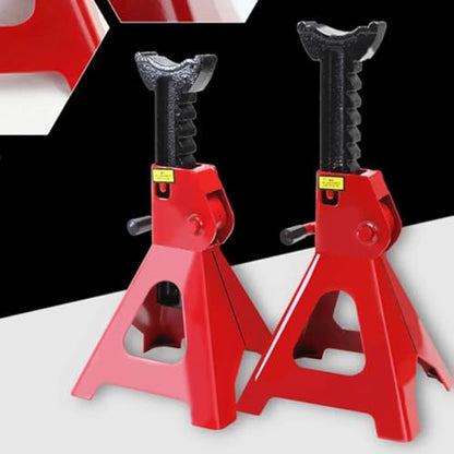 Shkalacar Heavy Duty Steel Jack Stands, 2 Pack Steel Jack Auto Stands 3 Tons with Locking and Foot Pad Lifting Height 29.5-43cm/11.61-16.93inch for Cars ATV