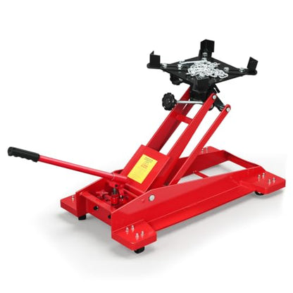 Adjustable Transmission Jack 1/2 Ton (1100 LBS) Capacity | 7.68"-24.8"Low Profile Transmission Lift Floor Jacks with 360°Swivel Casters,Heavy Duty Jack for Automotive Garage Repair