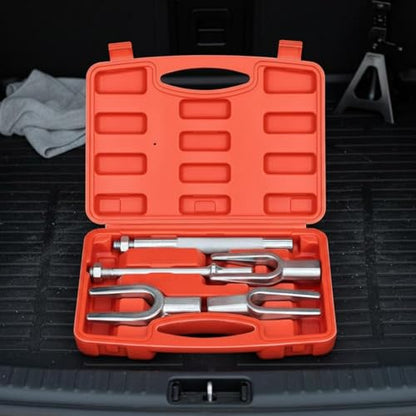 5 Pieces Fork Type Ball Joint Puller Set Universal Fit Tie Rod End Removal Tool Kit High Hardness Tie Rod End Removal Kit for Garage