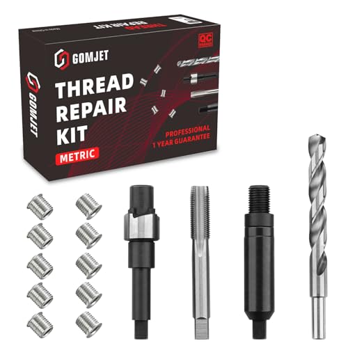 M12X1.25 Metric Thread Repair Kit, with M12X1.25X15MM Stainless Steel Insert Qty 10 - size: M12x1.25x15mm