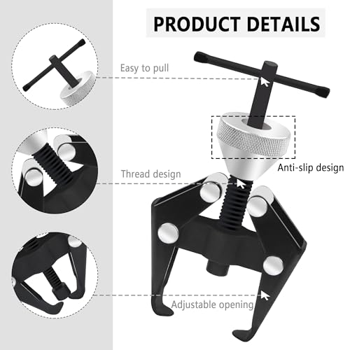 Stacool Windshield Wiper Arm Removal Tool Kit,Heavy Duty Wiper Arm Puller/Battery Terminal Puller,Universal Car Accessories Carbon Steel Small Bearing Puller for Most Car Truck SUV RV (Large) - color: Large