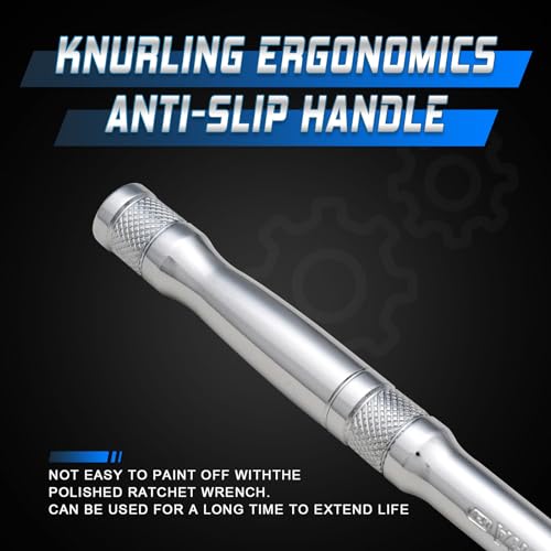 3/8 Inch Drive Ratchet Wrench,Standard Socket Wrench,72-Tooth Quick Release,Reversible Ratcheting Feature with Metal Handle - size: 3/8-inch Single, style: Standard-Metal handle