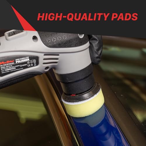 Maxshine 2” Hook and Loop Foam Polishing Pads Kit – Specially Designed for Polishing Small Areas, Comes with 6 Piecess of Pads for Cutting, Polishing, Finishing (2 Pieces Each) - size: 2"