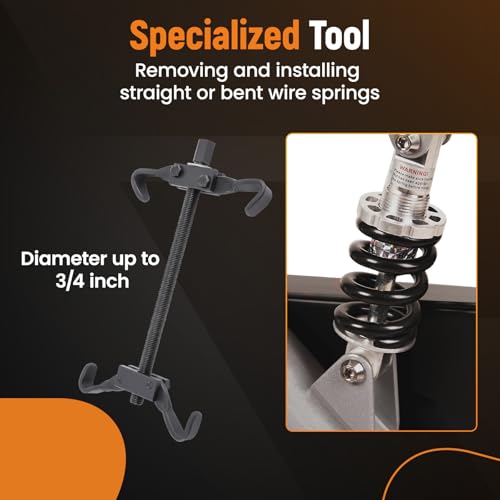 maXpeedingrods Coil Spring Compressor Tool Kit, Suspension Strut Remover Installer Tool Kit for Compress Remove and Install Vehicle Strut and Coil Springs - size: 3/4 inch