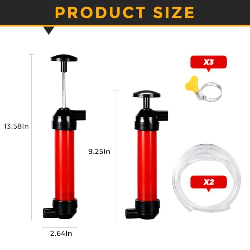 Multi purpose liquid transfer pump,manual pump siphon, fish tank siphon pump, fuel siphon pump, lawn mower oil pump, RV Antifreeze Pump Kit.Suitable for transferring liquids such as water and fuel.
