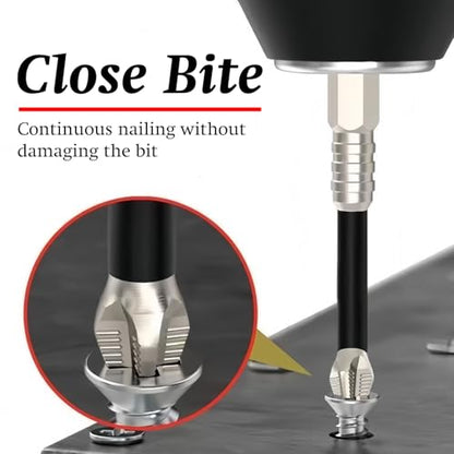 Magnetic Non-Slip Drill Bit Kit - High Magnetic S2 Alloy Steel Screwdriver Bits, Anti-Slip Hex Shank Set (25/50/65/70/90/150mm) for Impact Driver & Electric Drill (50mm-5pcs)