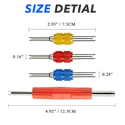 Diking R134A R12 A/C HVAC Air Conditioner Schrader Valve Stem Core Remover Tool (Remover Tool)