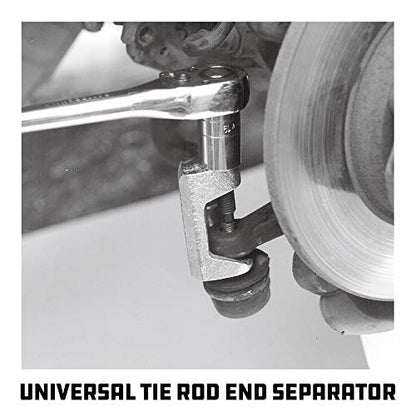 Powerbuilt Universal Tie Rod End Separator, Ball Joint Separator Puller Extractor Removal Tool, 3/4-Inch (18MM), for use on Many FWD Vehicles with Rack & Pinion Steering - 940424 - size: Tie Rod End Seperator
