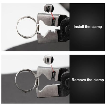7 Inch Clic-R Hose Clamp Pliers for Automotive Heavy Duty CV Boot Hose Clip Pliers CV Boot Crimp Clamp Clic-R Collar Plier Hose Removal Plier Auto Repair Tool for Car Auto Maintenance - size: Hose Clamp Pliers