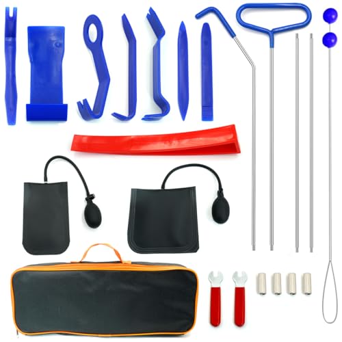 Car Lockout Kit,Car Tool Kit Set, Portable Repair Tools, Automotive Tool Kit, Heavy Duty Multi-Function Repair Kit, Adjustable Tools for Vehicle Maintenance, Portable with Carrying Case
