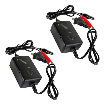 12V 1300mA Sealed Lead Acid (SLA) Smart Battery Charger Maintainer, Automatic Car Charger Maintainer for RV, ATV, Boat, Motorcycle Battery Trickle Charger with Short Circuit Protection (2PCS) - size: 2PCS