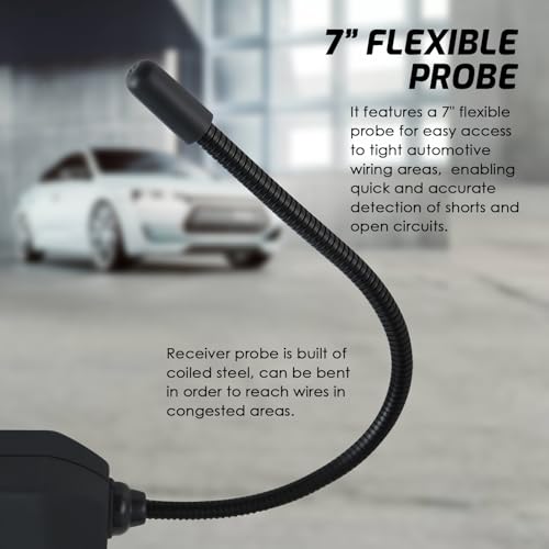 Automotive Circuit Tester, Car Repair Cable Circuit Wire Tracers Analyzer Short Open Finder Fault Tester Electrical Checker Detector Probe DC 6-42V Car Diagnostic Tool