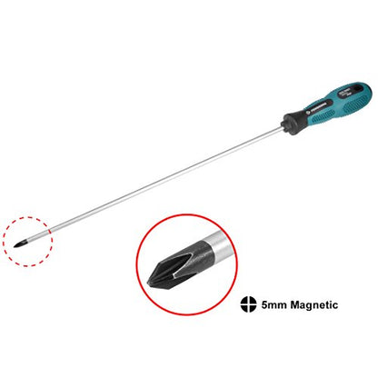uxcell #1 Phillips Screwdriver 12 Inch Round Shaft Non Slip Comfortable Handle - size: PH1 x 12"