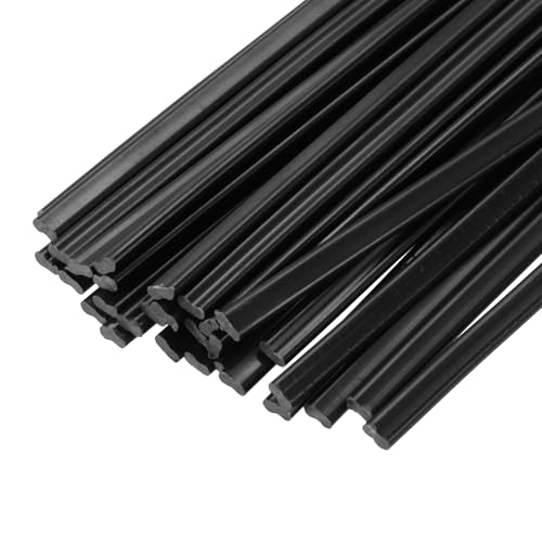 MECCANIXITY 30pcs 13 Inch Plastic Welding Rods ABS Welding Strips Welder Rods for Car Bumper, Kayak Repair, Plastic Welder, Black